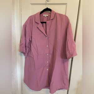 NWOT Madewell shirt dress/swimsuit coverup